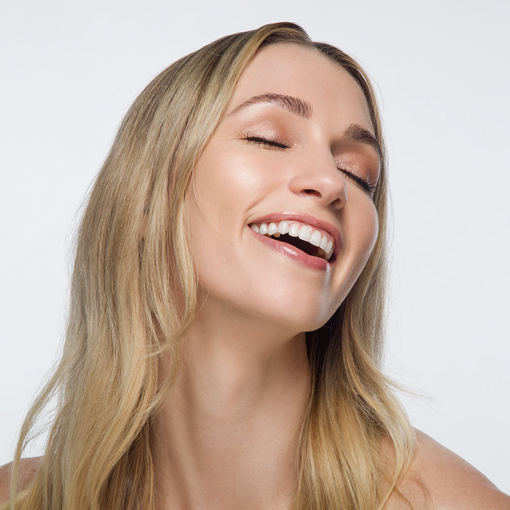 Senna Barely Base Luminous Skin Think SPF20 model wearing shade FAIR-1 - FAIR NEUTRAL