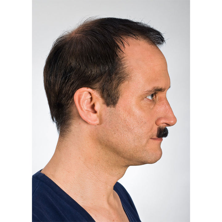 Black Mustache from the side profile 