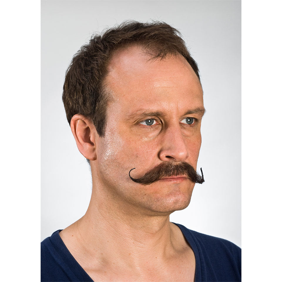El Bandito Brown Mustache at an angel