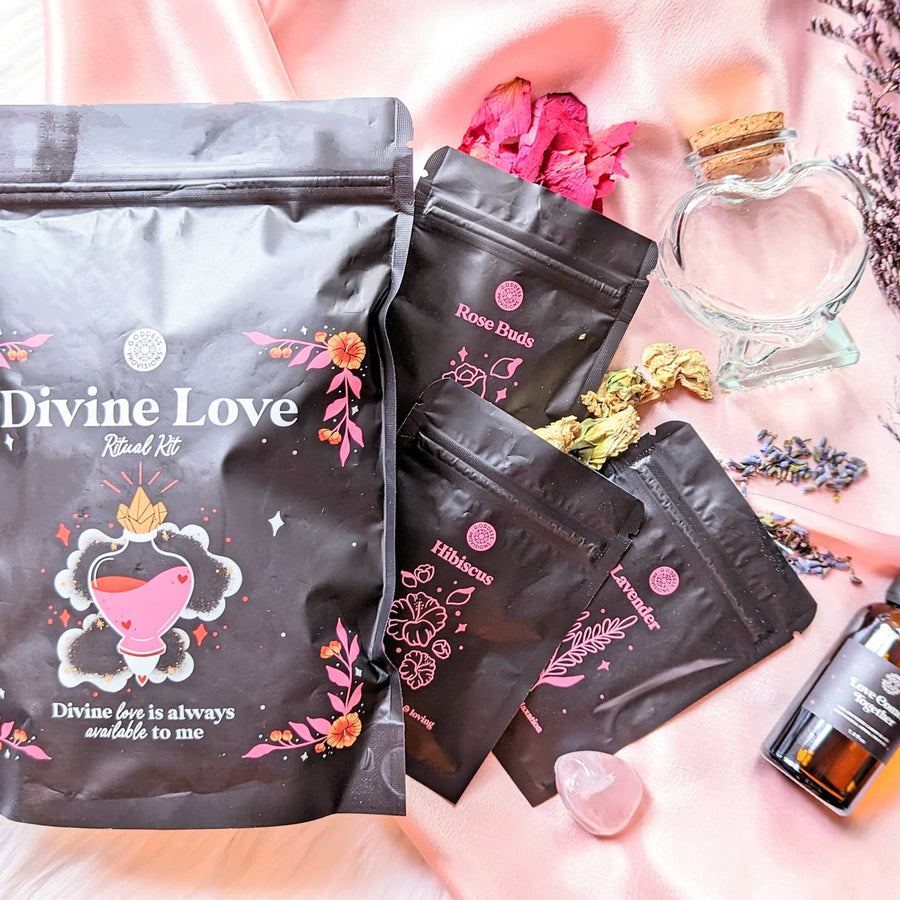 Image of Goddess Provisions Divine Love Ritual Kit Love Spell Self Love Ceremony