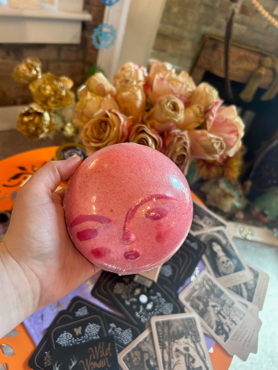 Lady valentine the pink sunstone infused bath bomb