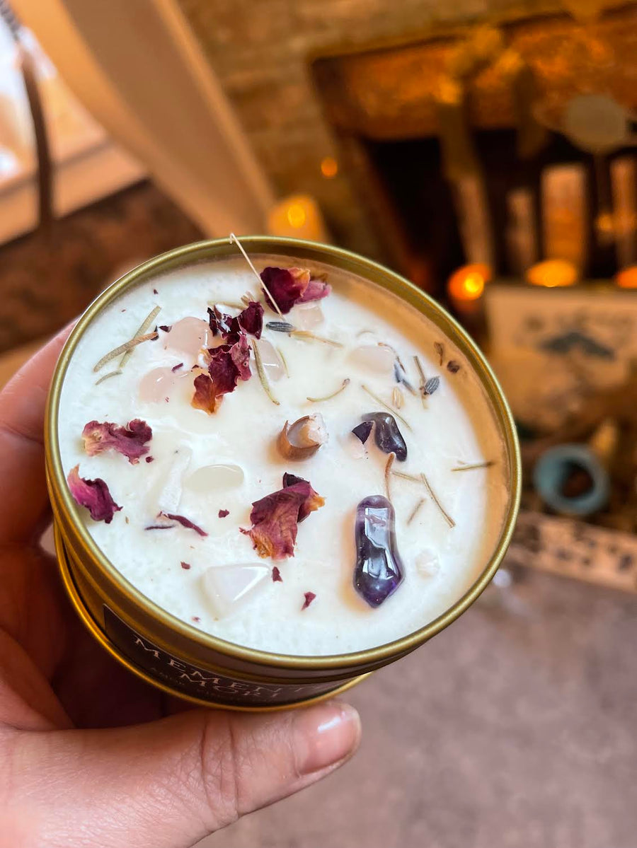 This is the top of the Memento Mori candle