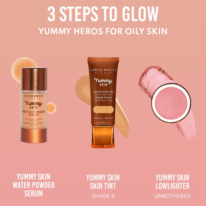 Unbothered Yummy Skin Blurring Balm Lowlighter glow steps