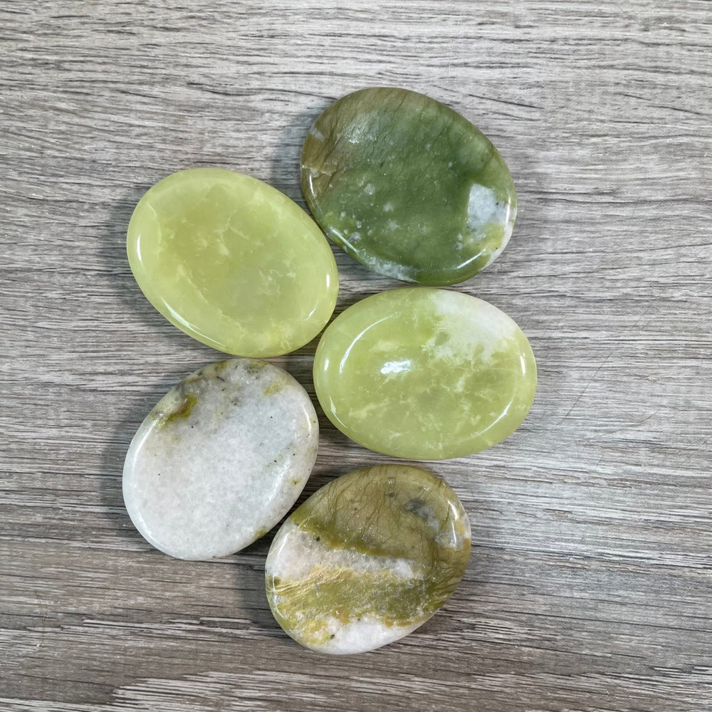 Serpentine Oval Worry Stones