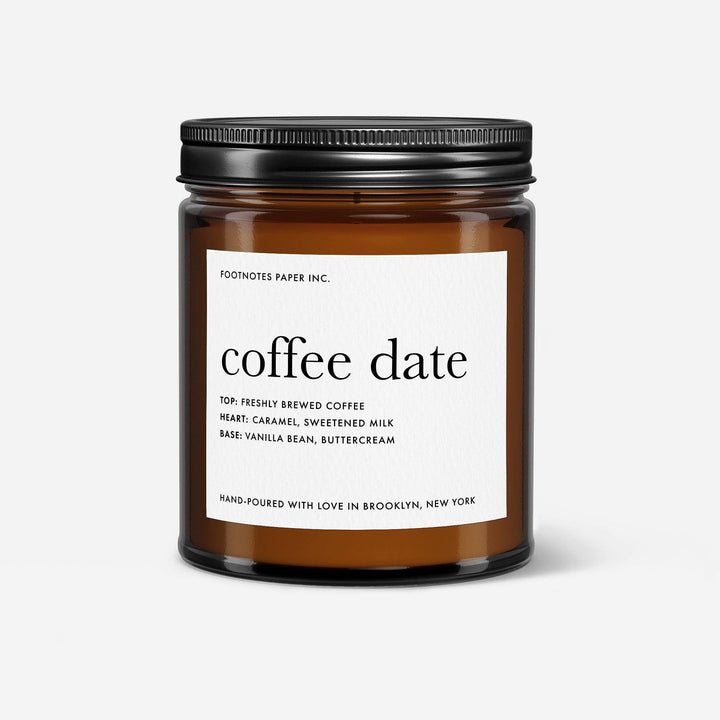 Coffee Date - Amber Jar Soy Candle