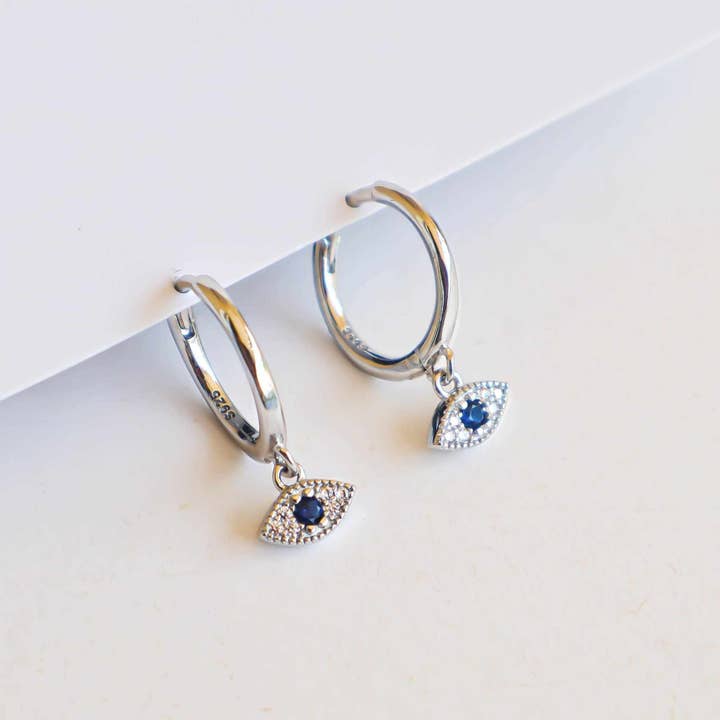 Image of Aryenne Dainty Evil Eye Earrings
