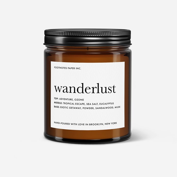 Wanderlust Soy Candle | black sea, sandalwood & sea salt