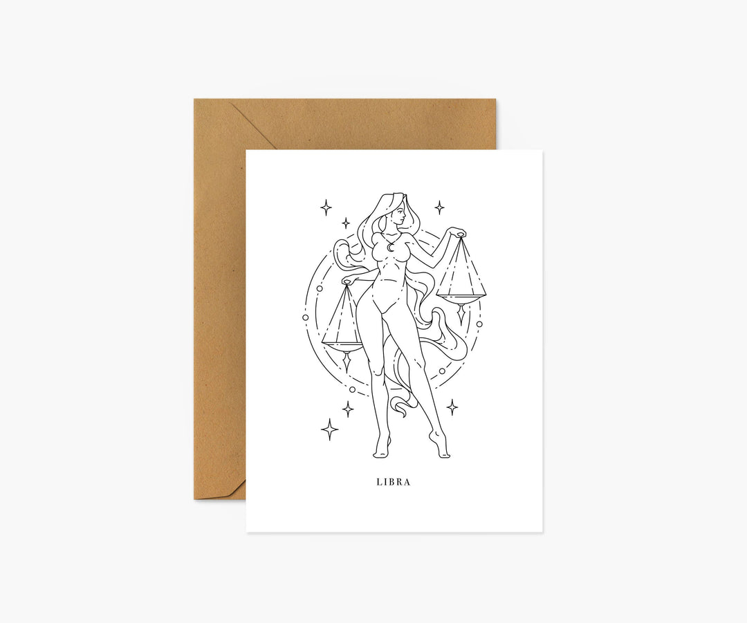 Libra Zodiac Sign - Everyday Card