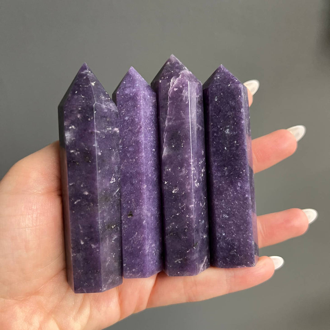 Lepidolite Crystal Tower