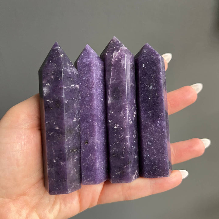 Lepidolite Crystal Tower