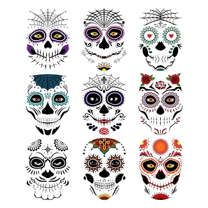 Image of The Makeup Altar Day of the Dead Temporary Mask