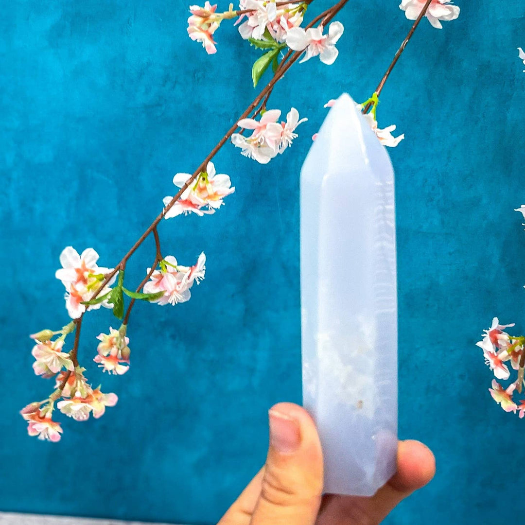 Image of Mandala Gems Blue Chalcedony Tower