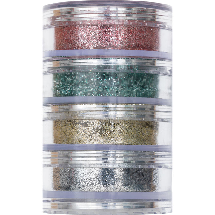Pintura Natural Glitter Stacker 4 Colors close up
