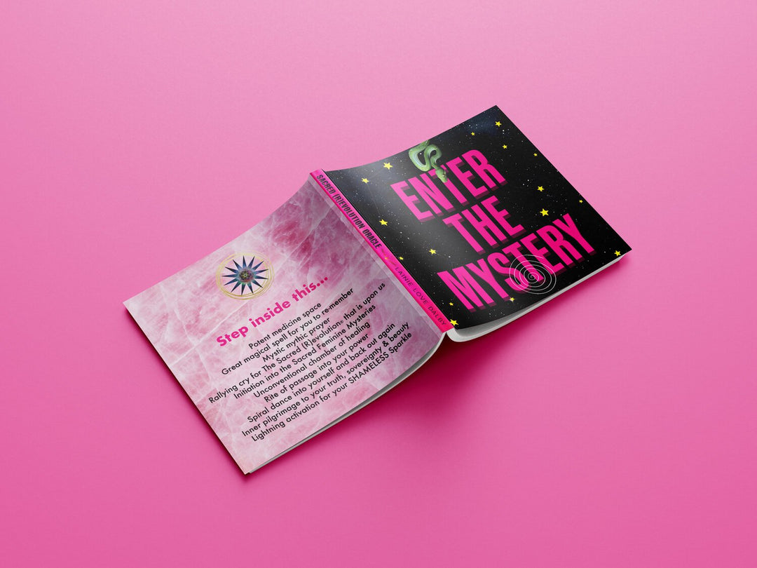 This picture is the booklet that comes with the deck. On the right is the front of the deck and the left side is the back of the booklet that tells you more about what to expect in the booklet