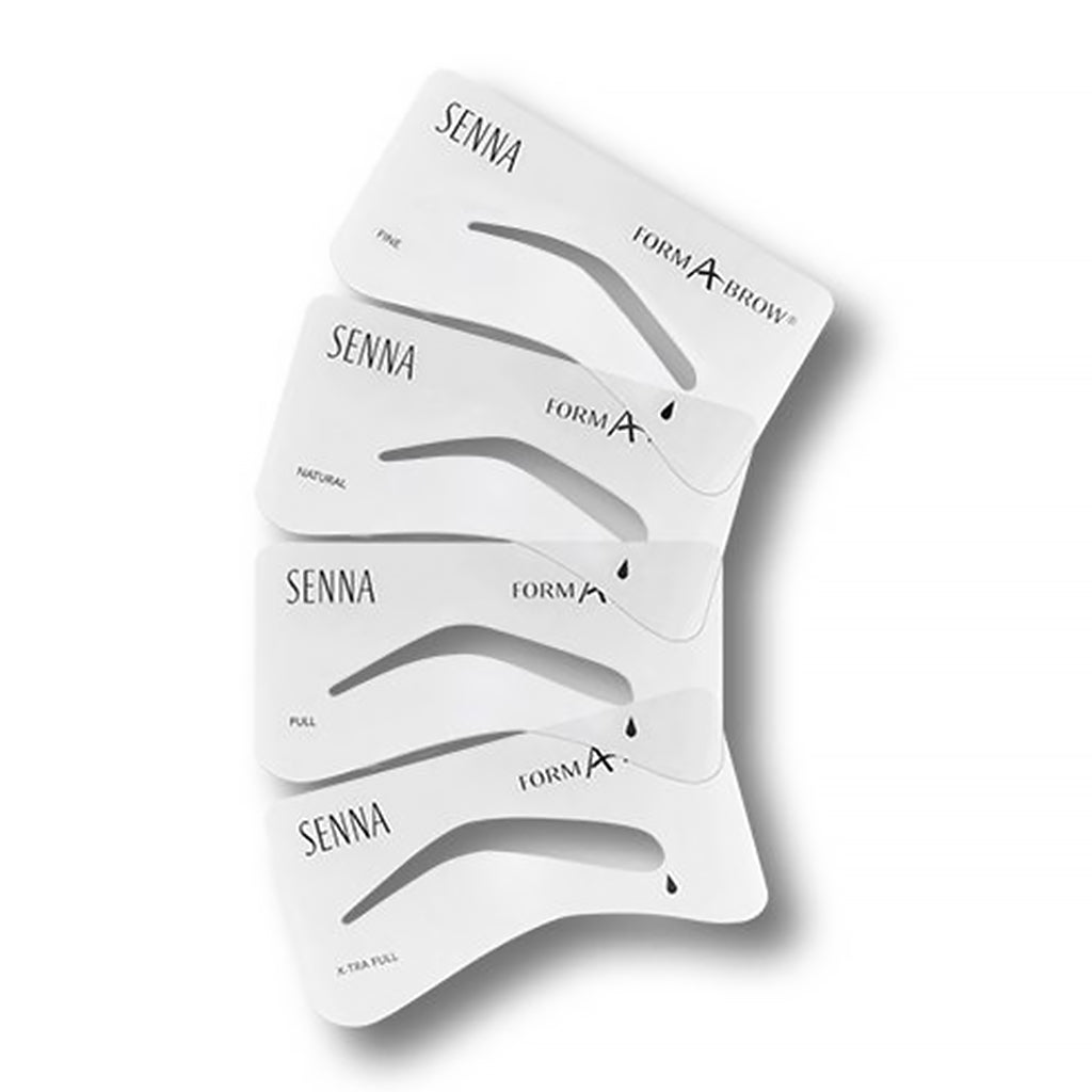 Form a brow stencil 4 pack Senna Cosmetics