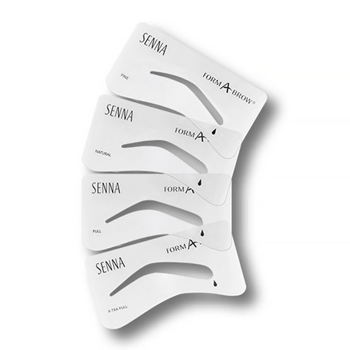Form a brow stencil 4 pack Senna Cosmetics