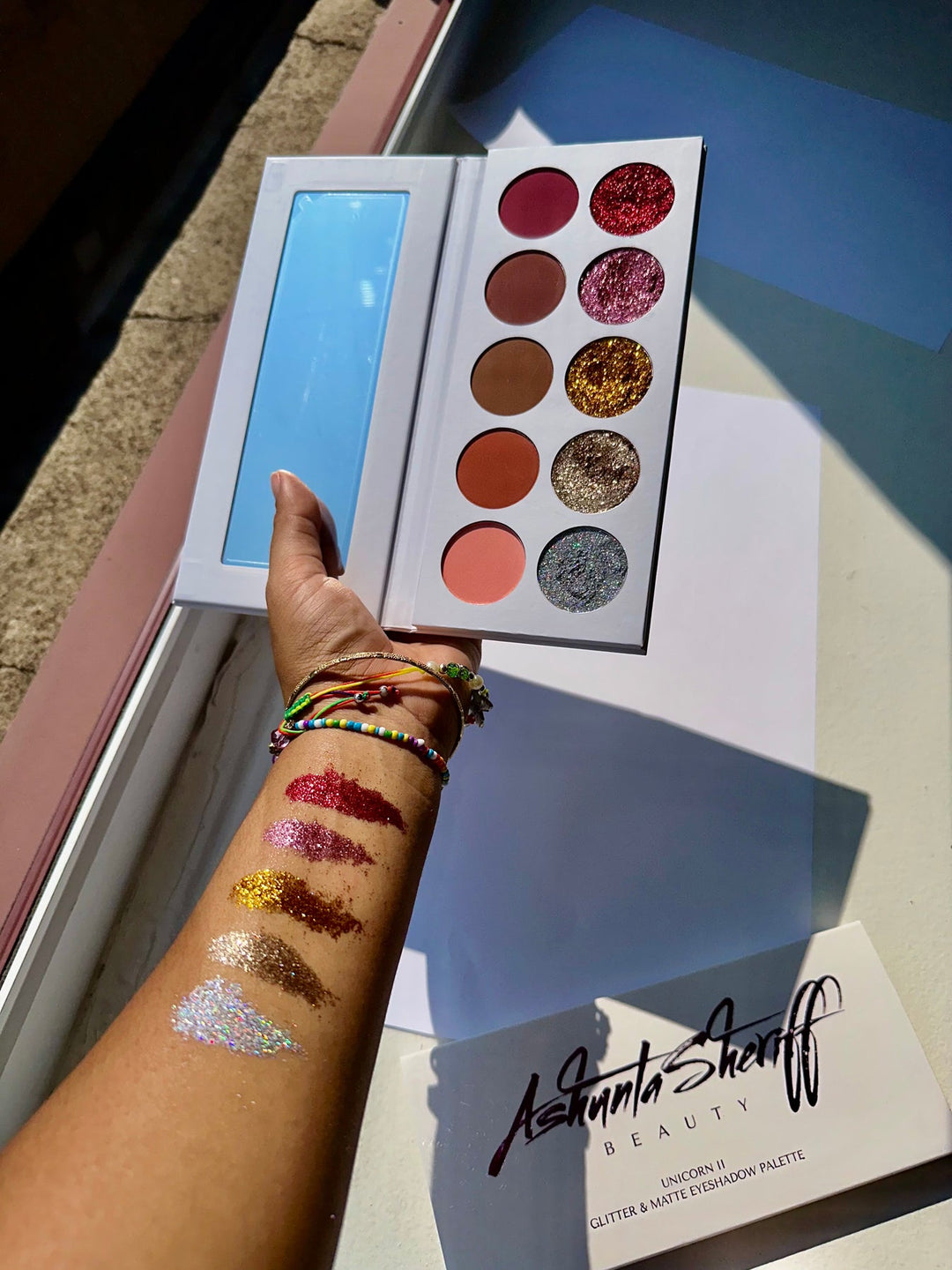 Image of Ashunta Sheriff Beauty Unicorn Multichrome Glitter & Matte Shadow Palette