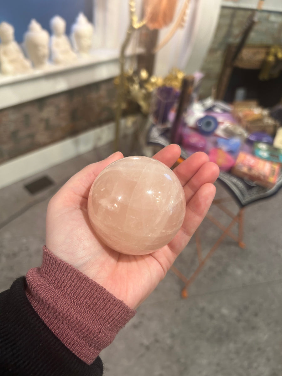 Large Rose Quartz Sphere