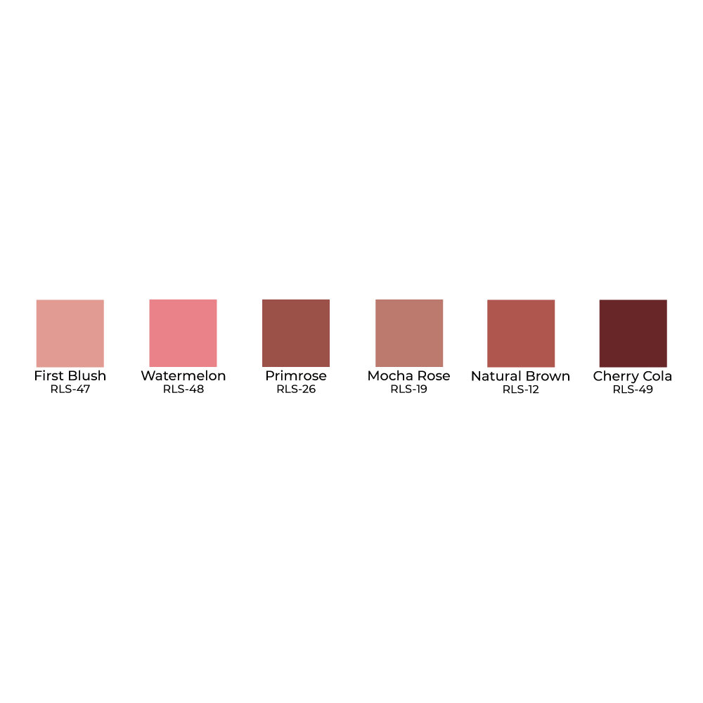 LSP1 Natural Lip Palette color names