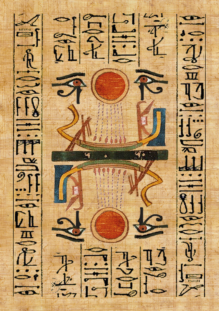 A card inside the Egyptian Gods Oracle Deck