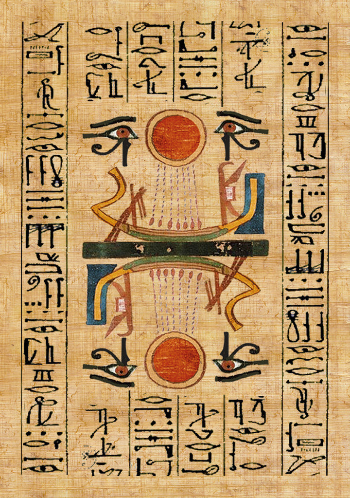 A card inside the Egyptian Gods Oracle Deck