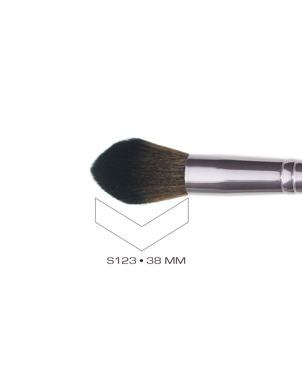 S125 Oval Powder brush close up tip