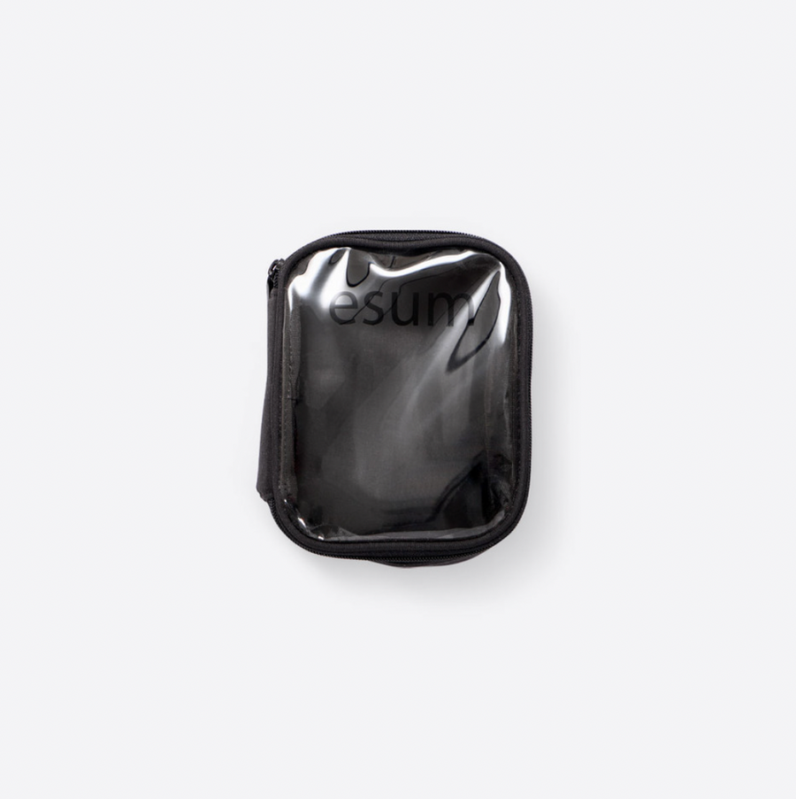 This is the Esum Makeup Organizer Size Medium that shows the black case with clear front