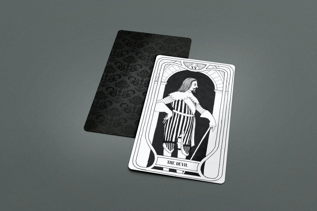 This is another card dressed in black and white with the beautifully done back of the card.