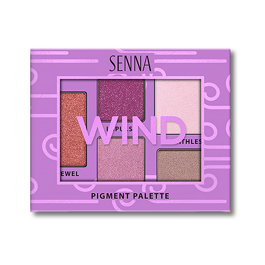    Wind Pigment eyeshadow Palette closed by Senna Cosmetics