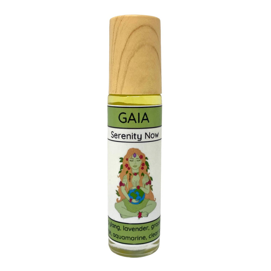 Gaia Serenity Now: Aromatic Essential Oil Rollers Infused with Crystals
