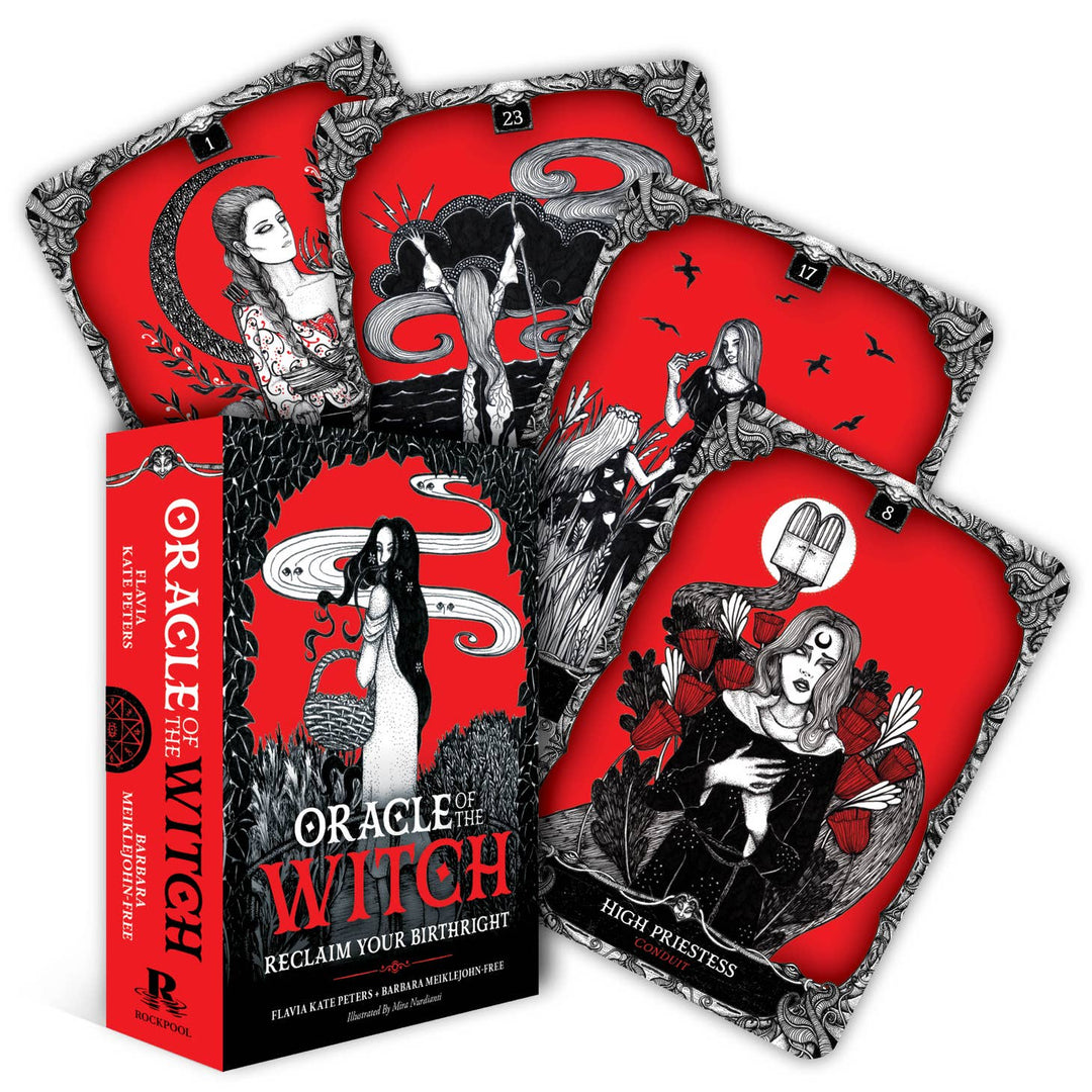 Image of Red Wheel Oracle of the Witch: (44 Full-Color Cards and 144-Page Book)