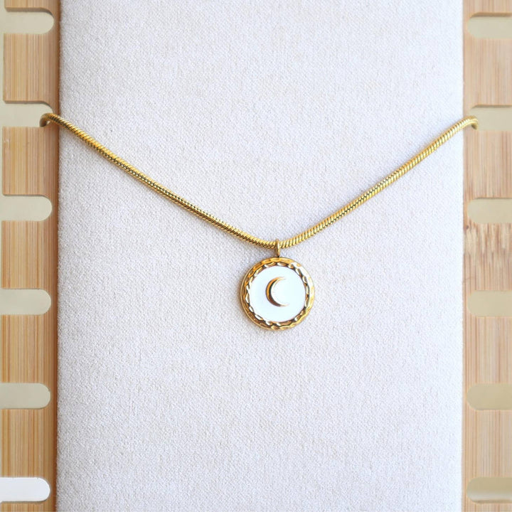 Moon on Snake Chain