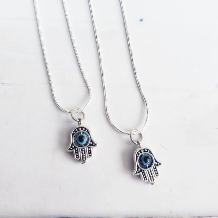 Image of Moonlight at Midnight Holistics Hand of Hamsa Necklace