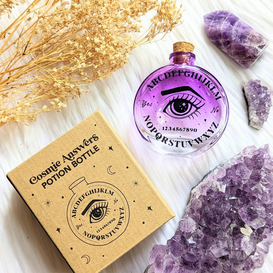 Image of Goddess Provisions Cosmic Answers Potion Bottle Witchy Elixir Potion Vessel