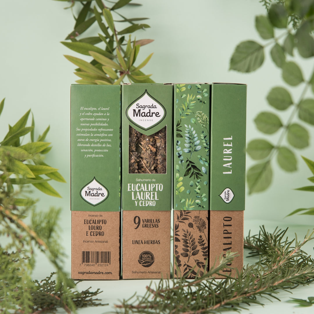 Flowers & Herbs Incense Eucalyptus, Laurel & Cedar