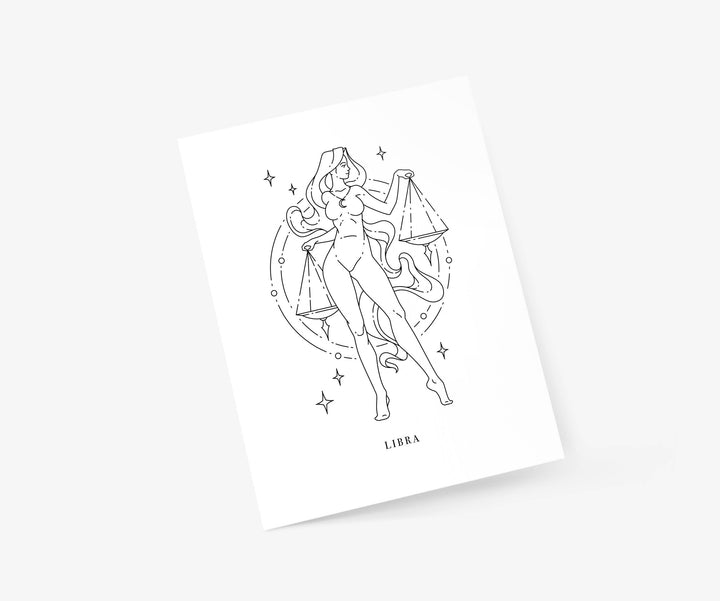 Libra Zodiac Sign - Everyday Card