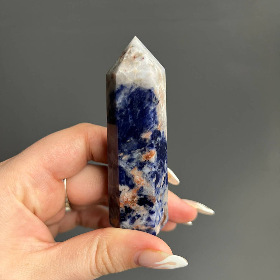 Image of Sapphire & Sage Sodalite Crystal Tower