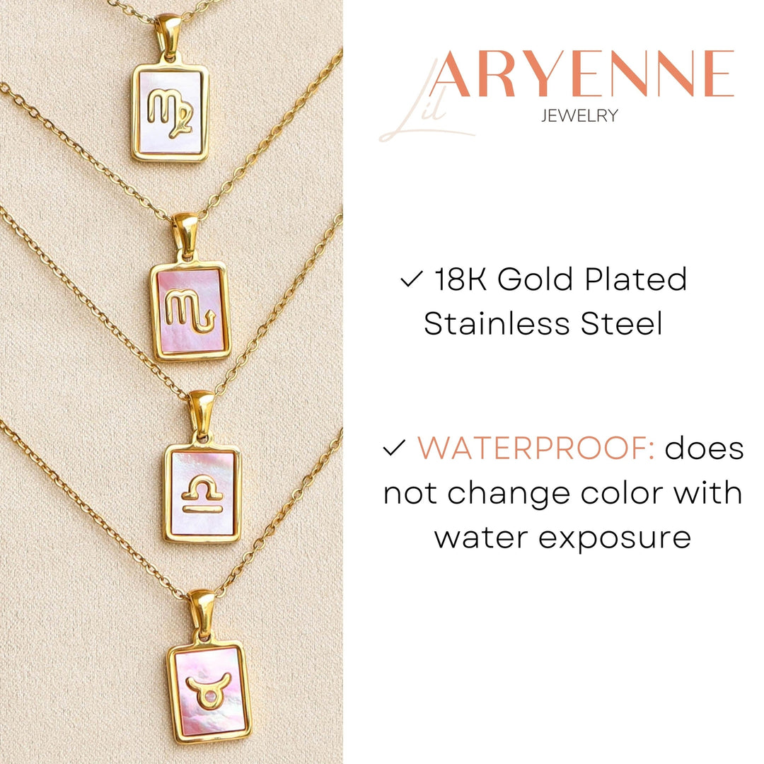Zodiac Pink Shell Necklace Collection