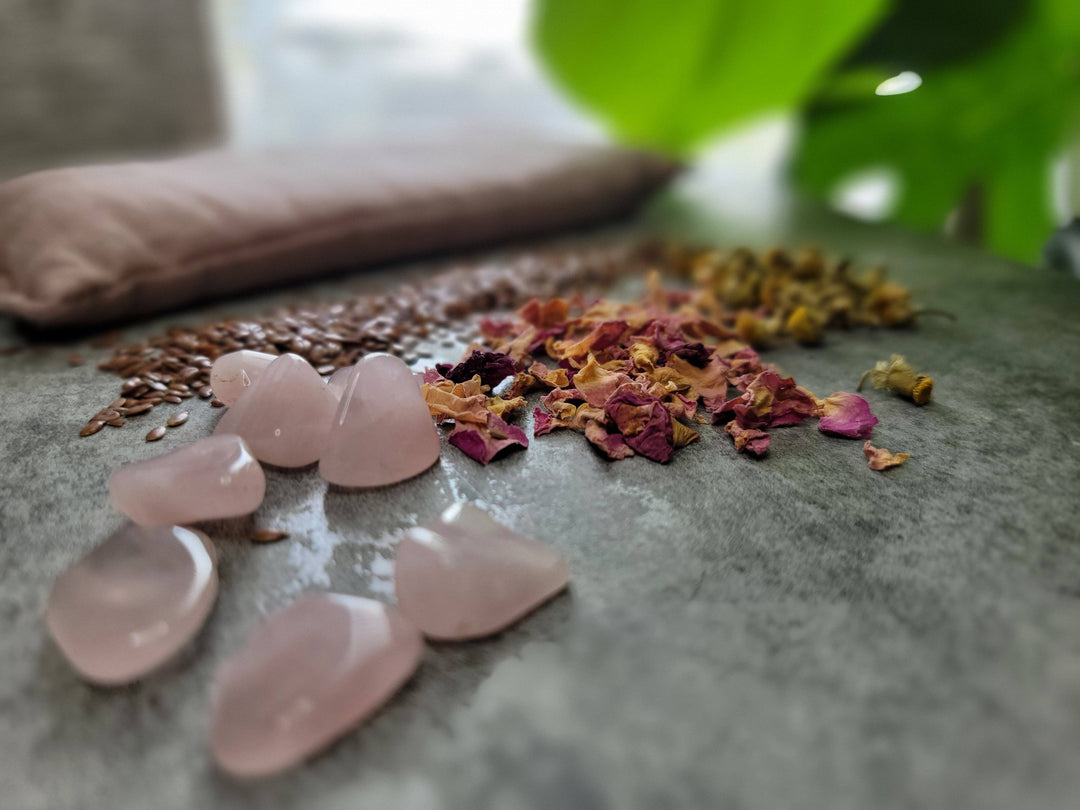 Crystal Infused 100% Linen Eye Pillows