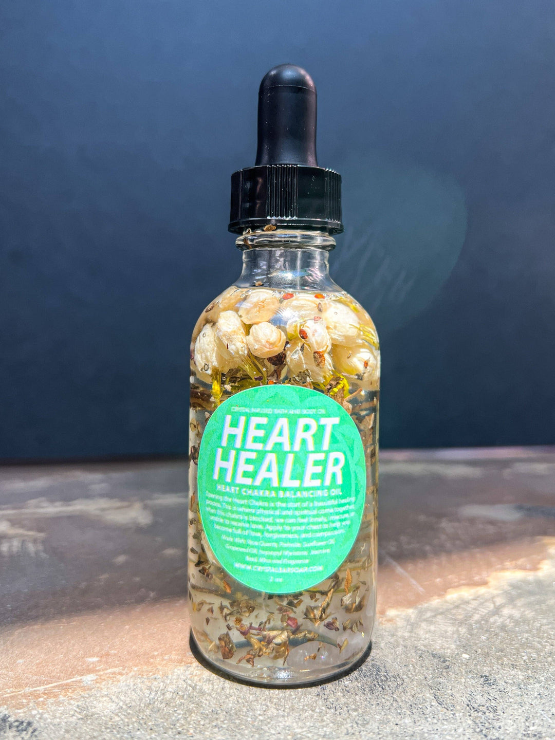 Heart Healer- Heart Chakra Crystal Infused Balancing Bath & Body Oil