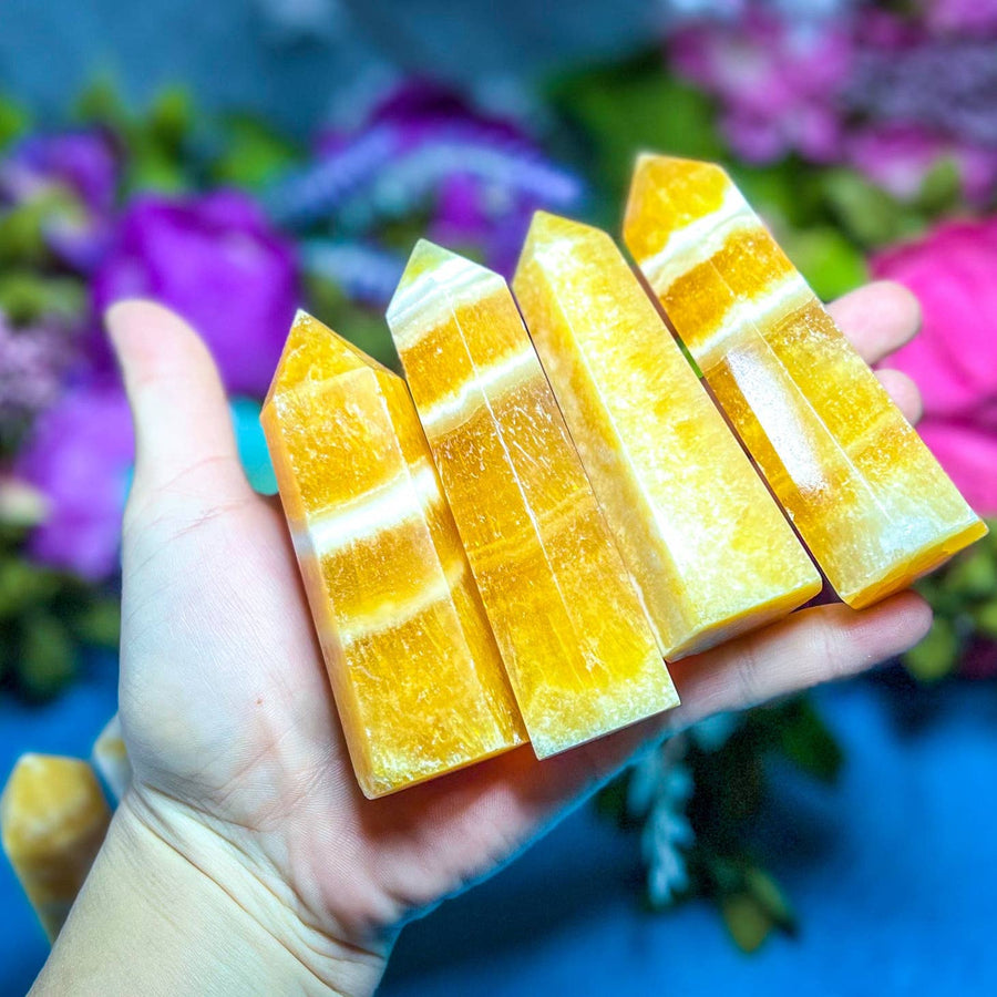 Orange Calcite Towers