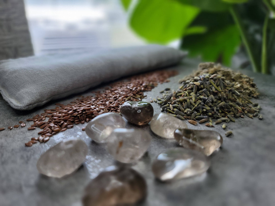 Crystal Infused 100% Linen Eye Pillows