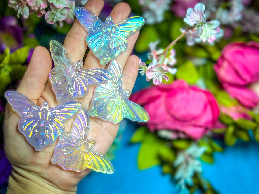 Close up Angel Aura Quartz Fairy