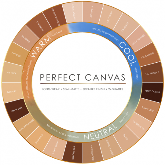 Medium/Tan Perfect Canvas Airbrush Foundation 6-pack