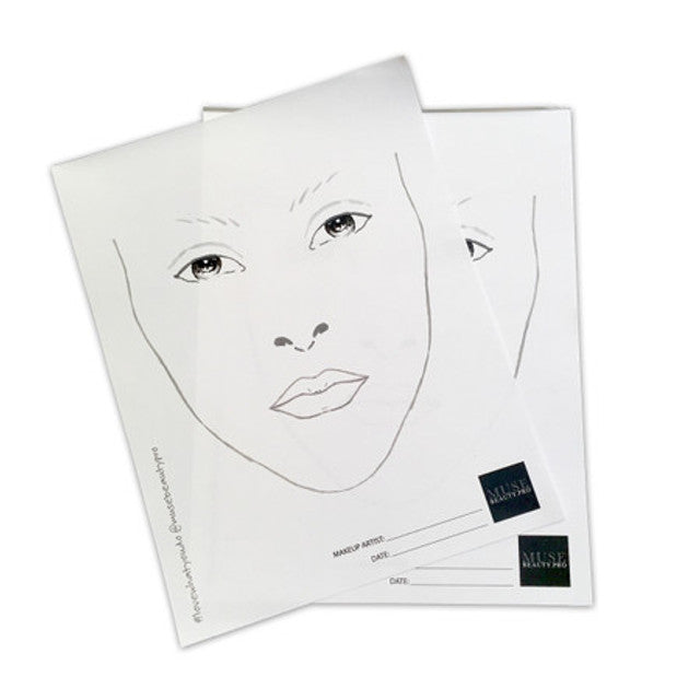 Image of ESUM Muse Beauty Pro Face Charts (50 Sheets)