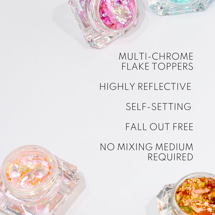 This picture talks more about the danessa chrome flakes.