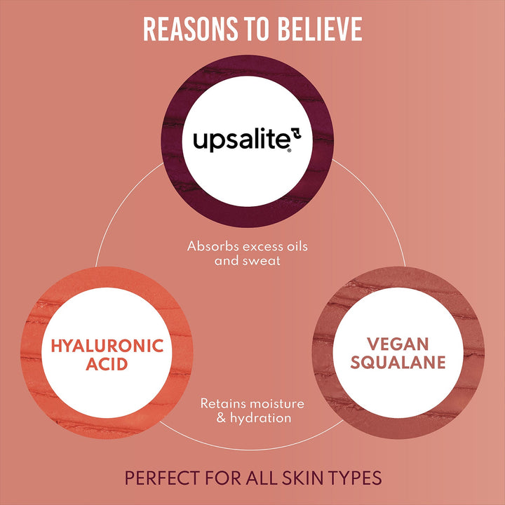 Yummy Skin Blurring Balm powder has upsalite, Hyaluronicacid, Vegan Squalane