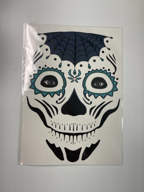 The Makeup Altar Day of the Dead Temporary Mask