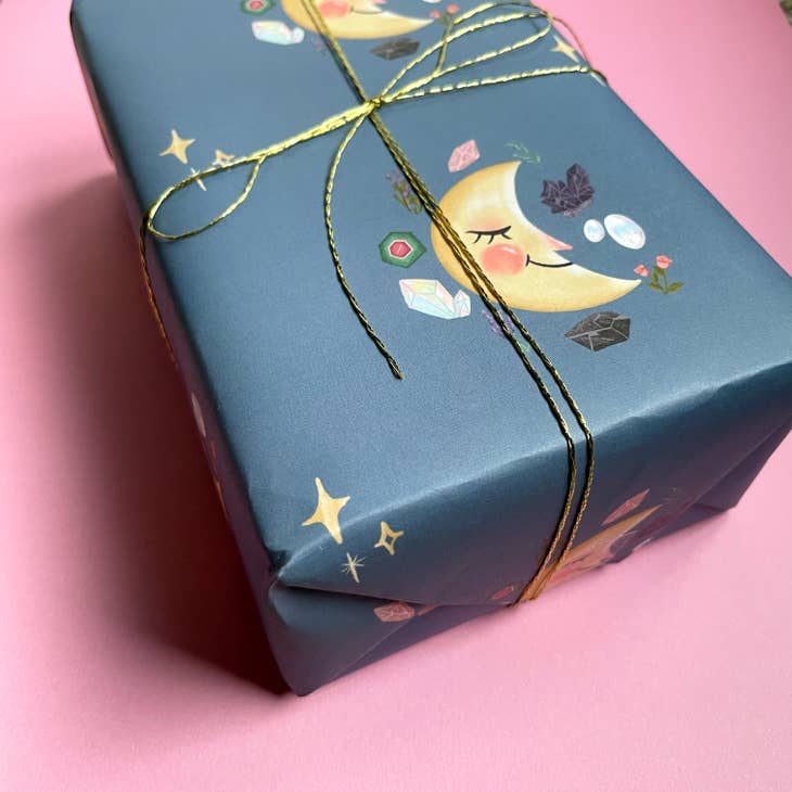 Crystal Magic Moon Wrapping paper