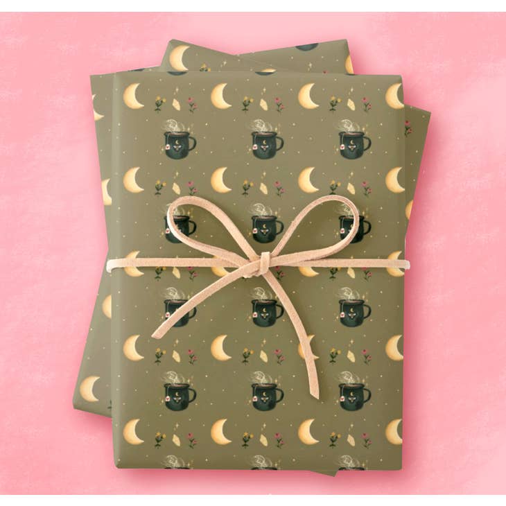 Image of Besitos & Giggles Creations Herbal Tea Magic Wrapping paper